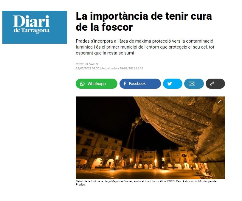 La importància de tenir cura de la foscor