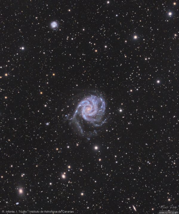 A 101h imaging of M101 with a small telescope