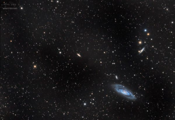 M106 wide field of galaxies with IFN
