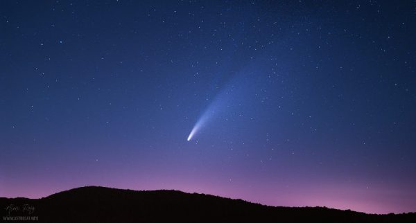 Double tailed NEOWISE Comet