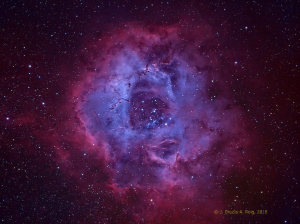 Rosette Nebula, a transoceanic image by JM Drudis & Aleix Roig