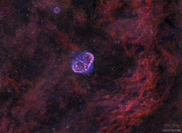 The Soap and Crescent Nebulae
