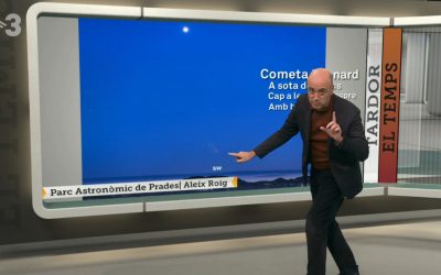 El Cometa Leonard en el Telenotícies Noche de TV3