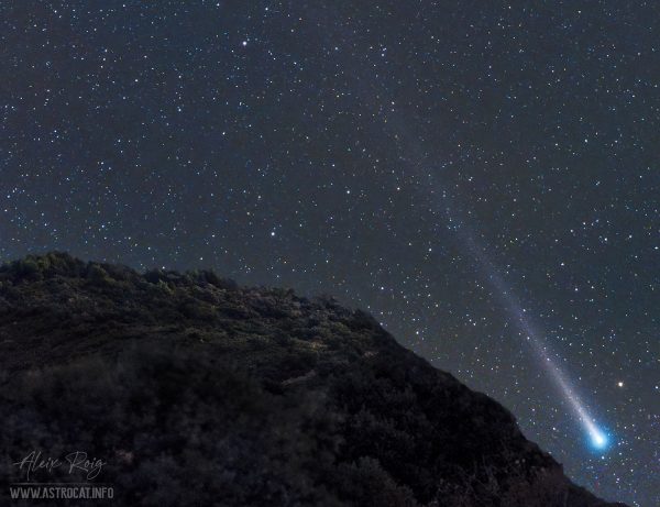 C/2021 A1 Leonard comet over Montsec