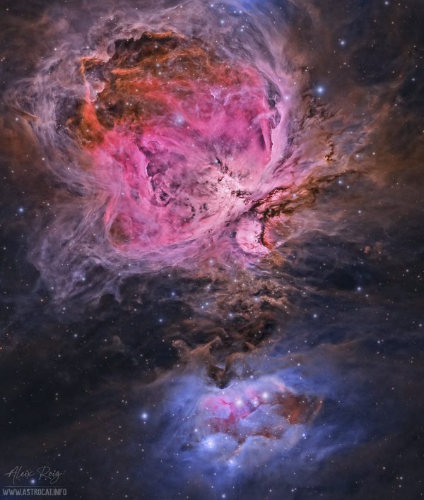 The Orion and Running Man nebulae