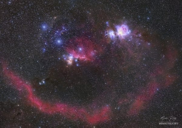 Orion nebulae and Barnard's Loop
