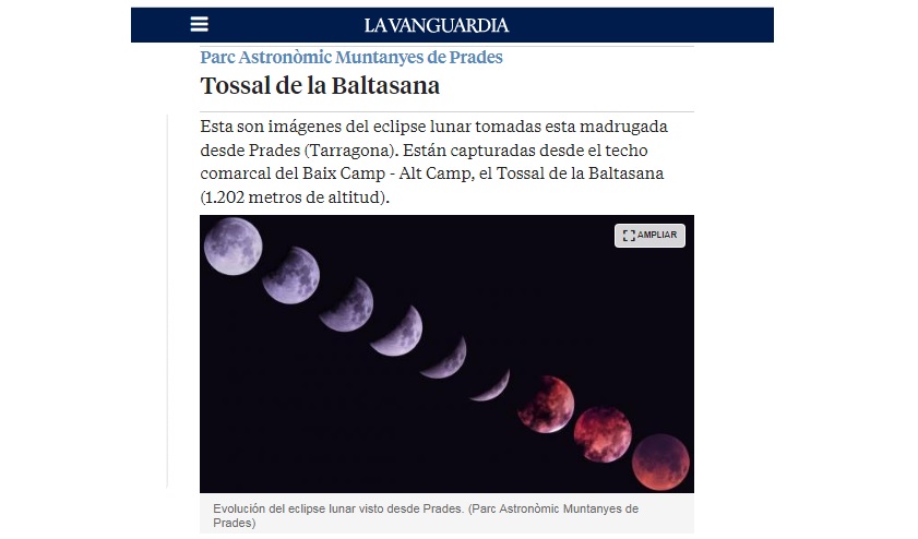 Eclipse: 16 de maig del 2022