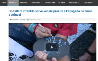 ANDORRA DIFUSIÓ: Els tallers infantils serveixen de preludi a l’apagada de llums d’Arinsal