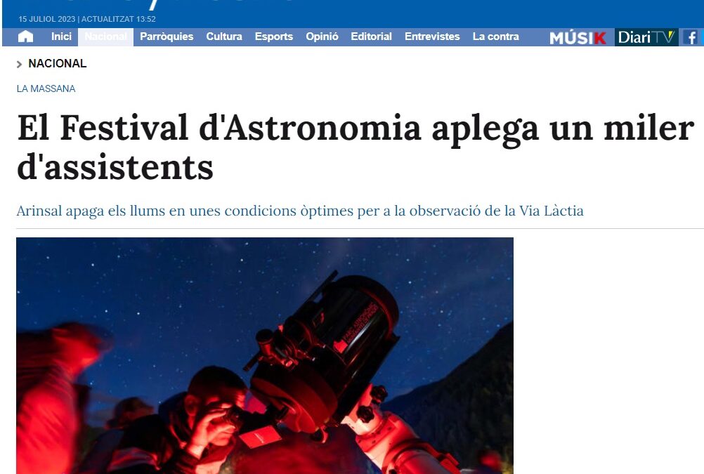 DIARI D’ANDORRA: El Festival d’Astronomia aplega un miler d’assistents