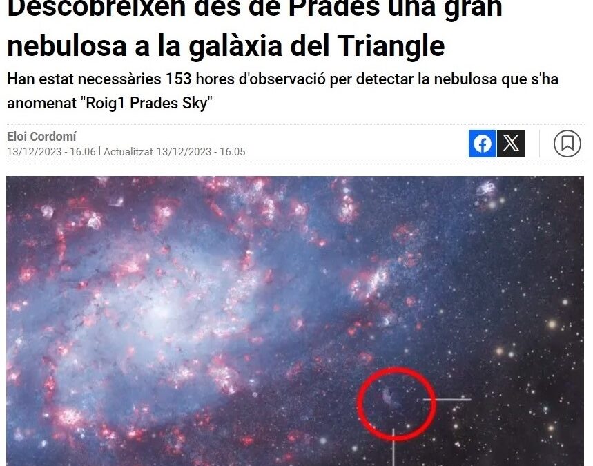 CCMA: Aleix Roig, el español que ha descubierto algo en el cielo nunca visto antes