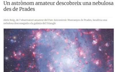 RAC1: Un astrònom amateur descobreix una nebulosa des de Prades