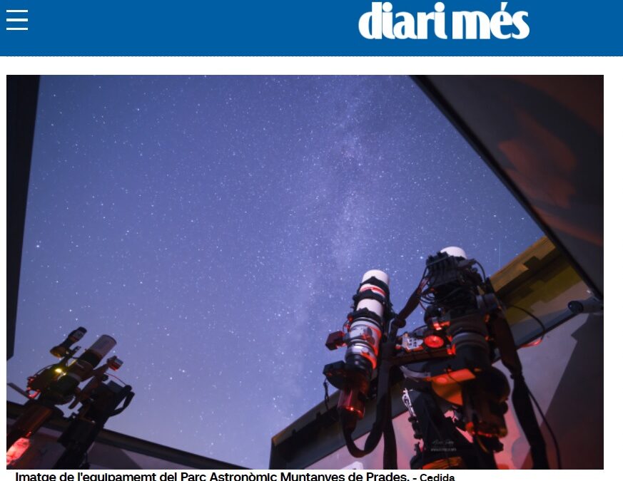 DIARI MÉS: Registren a Prades una nebulosa mai captada abans