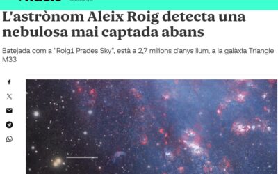 NACIÓ: L’astrònom Aleix Roig detecta una nebulosa mai captada abans