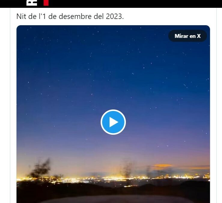 RAC1: Es veuen aurores boreals a Catalunya
