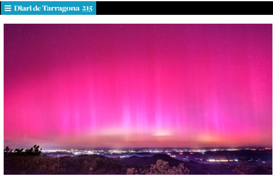 DIARI DE TARRAGONA: Las Muntanyes de Prades o Montsant, puntos clave para ver las auroras boreales esta noche